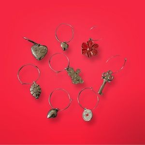 Set of 8 Curated Unique Wine Charms